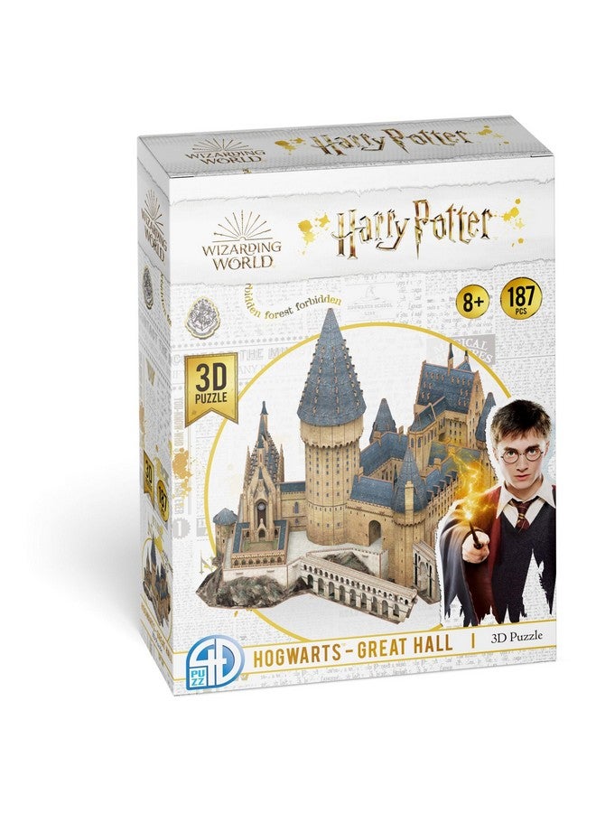 4D Cityscape Harry Potter Great Hall Paper 3D Puzzle Standard Multicolored - Image 3
