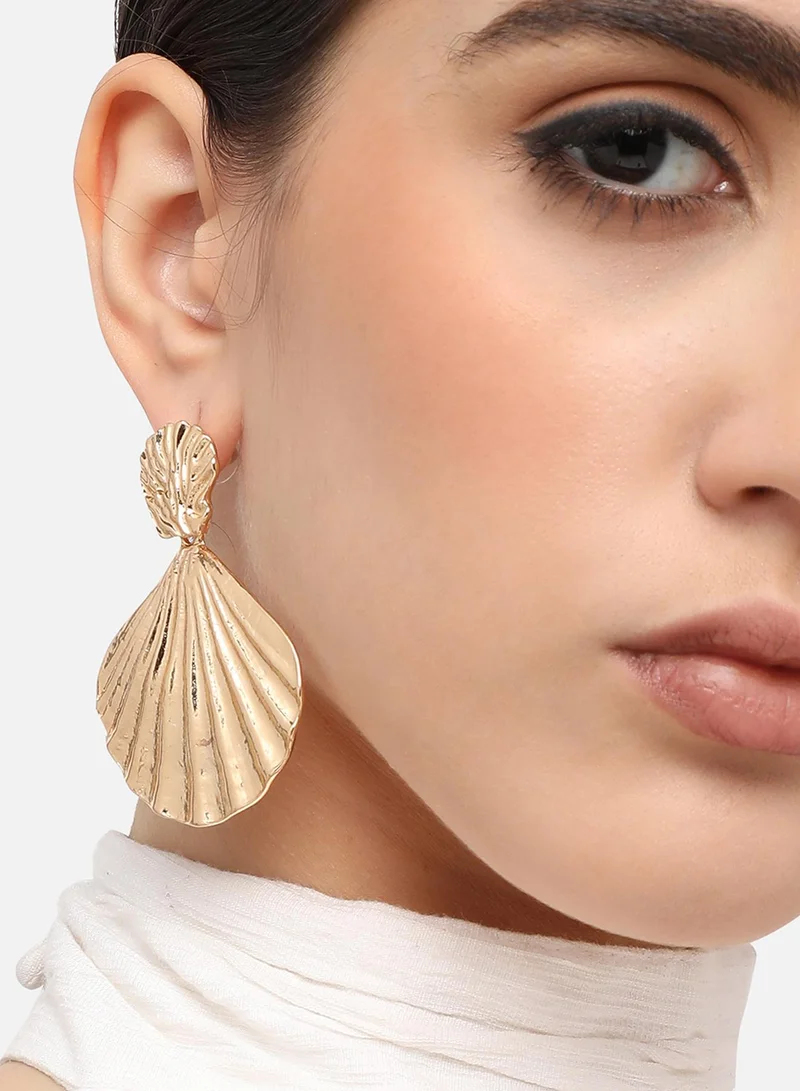 سوهي مطلية بالذهب مصمم عارضة انخفاض القرط