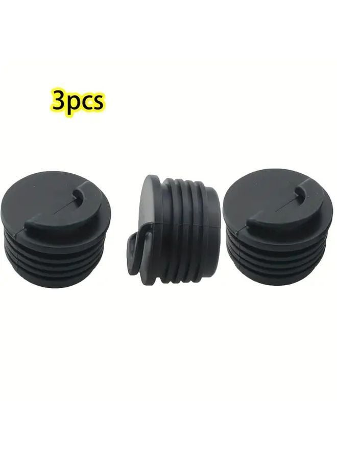 3 قطع مجموعة قابس دلو الكاياك العالمي بمقبض لفتحة تصريف فتحة الزورق - Image 2