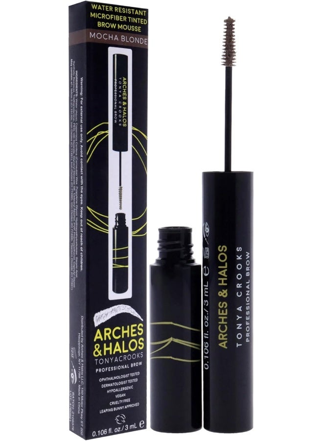 Arches & Halos Microfiber Tinted Brow Mousse Waterproof - Mocha Blonde for Women 0.106 oz - Image 3