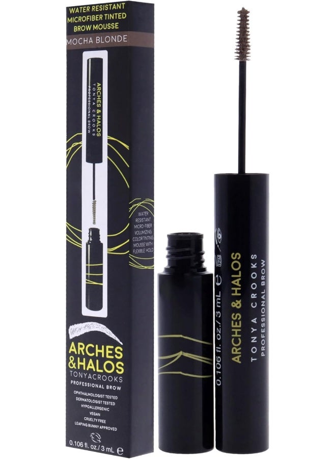 Arches & Halos Microfiber Tinted Brow Mousse Waterproof - Mocha Blonde for Women 0.106 oz - Image 4