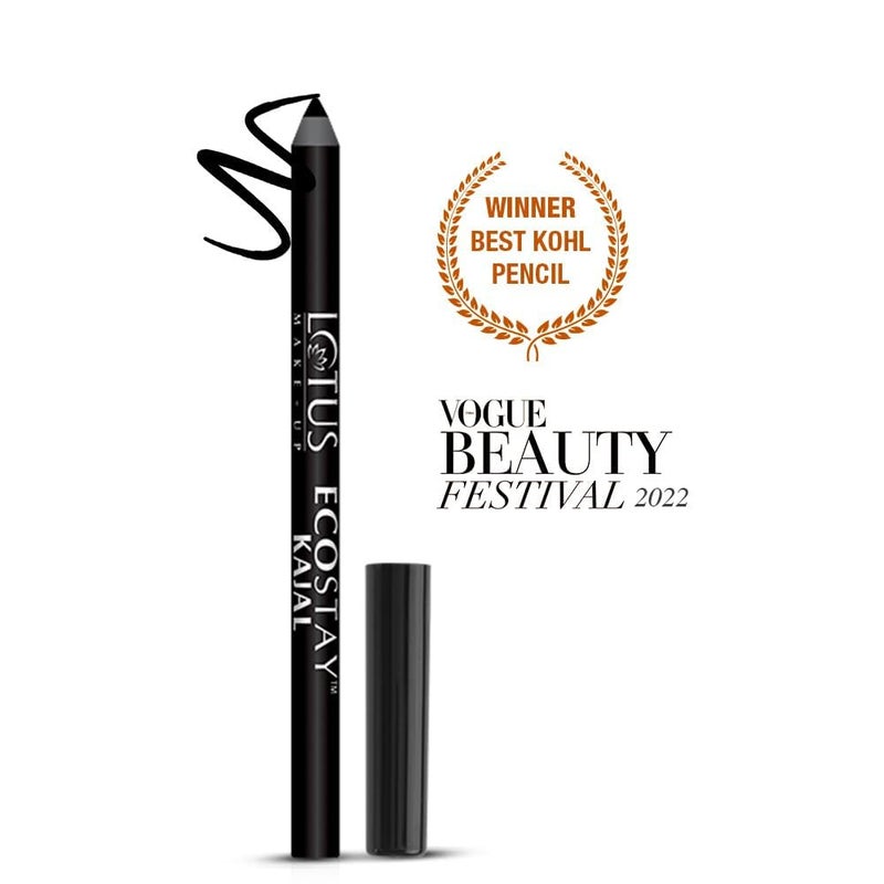 Lotus Makeup Lotus Make-Up Ecostay Kajal Pencil Stick | Waterproof | Smudge Proof | Long Lasting | 1.2g (Black, Pack Of 2) - Image 5