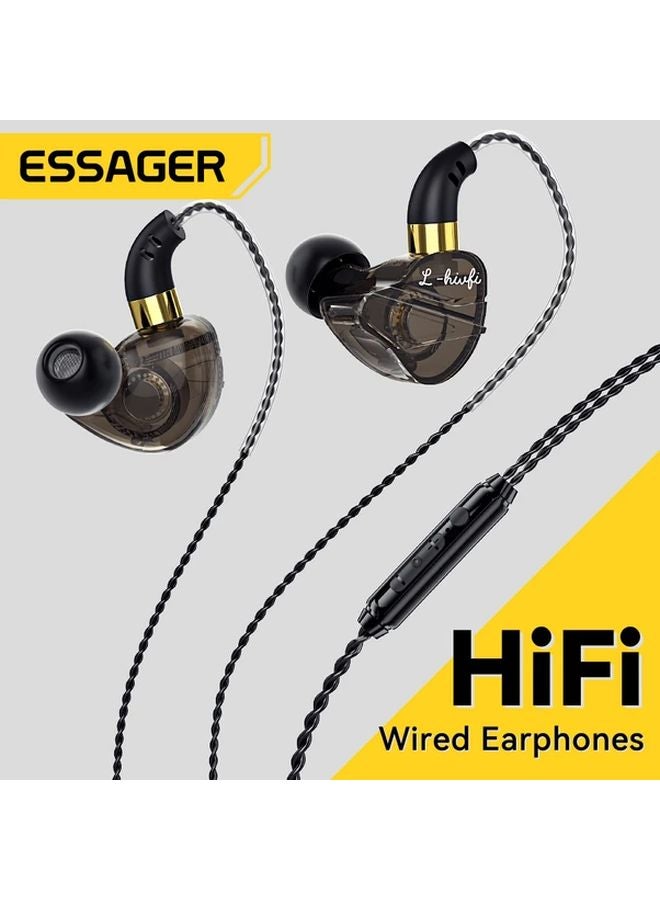 Essager 3 5mm Wired Headphones HiFi Bass Stereo Gaming Earbuds With Mic Noise Cancelling - Image 1