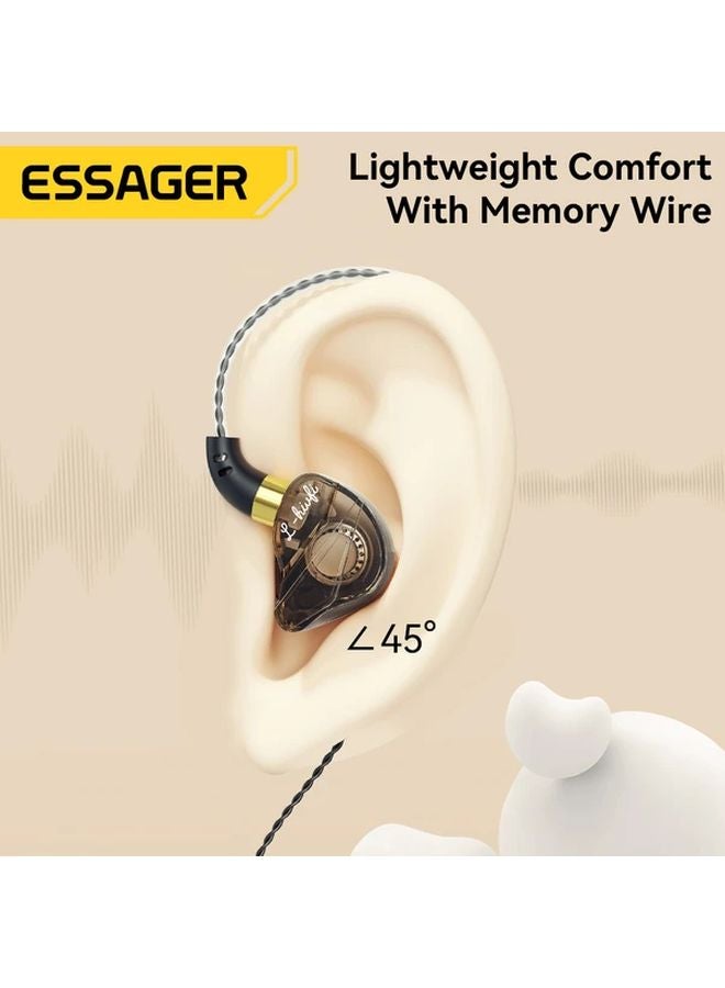 Essager 3 5mm Wired Headphones HiFi Bass Stereo Gaming Earbuds With Mic Noise Cancelling - Image 2