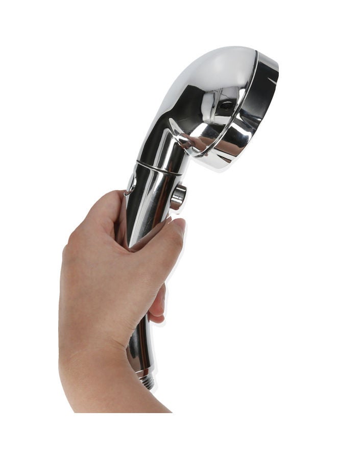 NIBEMINENT Automatically Changing Water Saving High Pressure Handheld Showerhead G1/2 Bath Shower Head Replacement Silver 24.00 x 10.00 10.00cm - Image 4