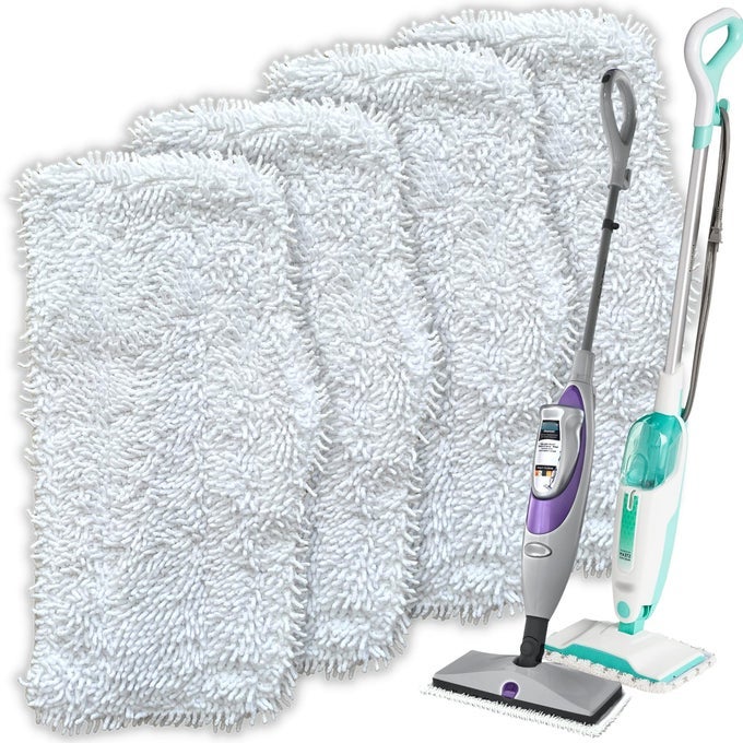 FLAMMI STEAM MOP PADS FOR SHARK S1000S3101S3250SK SERIES SK410 SK435CO SK460 SK140 SK141 S3251 STEAM MOP REPLACEMENT PADS 4 PACK