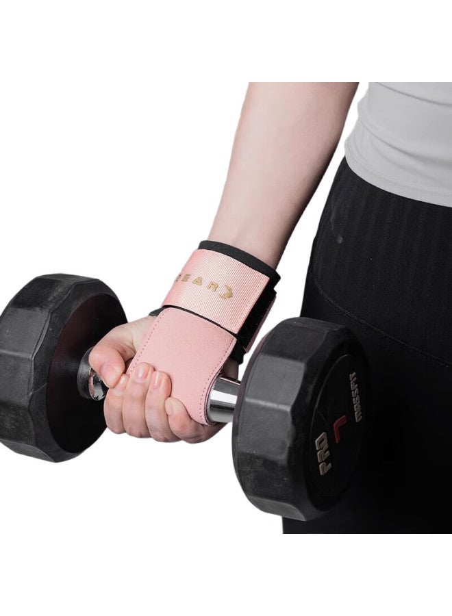 Fittergear Fitness-Specific Deadlift Leather Non-Slip Support Belt With Wrist Guard For Women, Pull-Up Bar Rowing Grip Assistance Band - Image 1