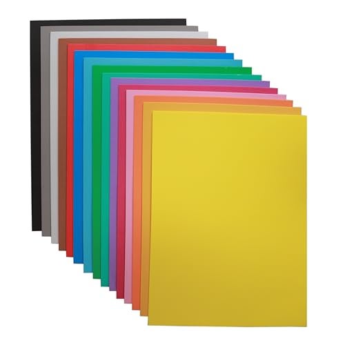 Ader Products EVA Foam Sheets for Crafts, 15 Assorted Colors, 9 x 12 Inch, 2mm Thickness, 15 Pack – Perfect for DIY Arts and Crafts, Foam Paper for Kids, Cosplay and Costumes - Image 1