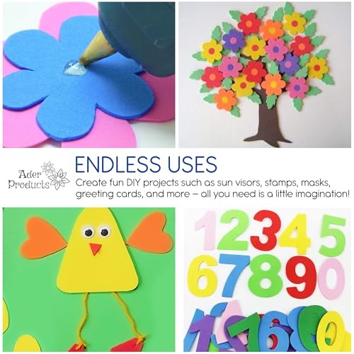 Ader Products EVA Foam Sheets for Crafts, 15 Assorted Colors, 9 x 12 Inch, 2mm Thickness, 15 Pack – Perfect for DIY Arts and Crafts, Foam Paper for Kids, Cosplay and Costumes - Image 5