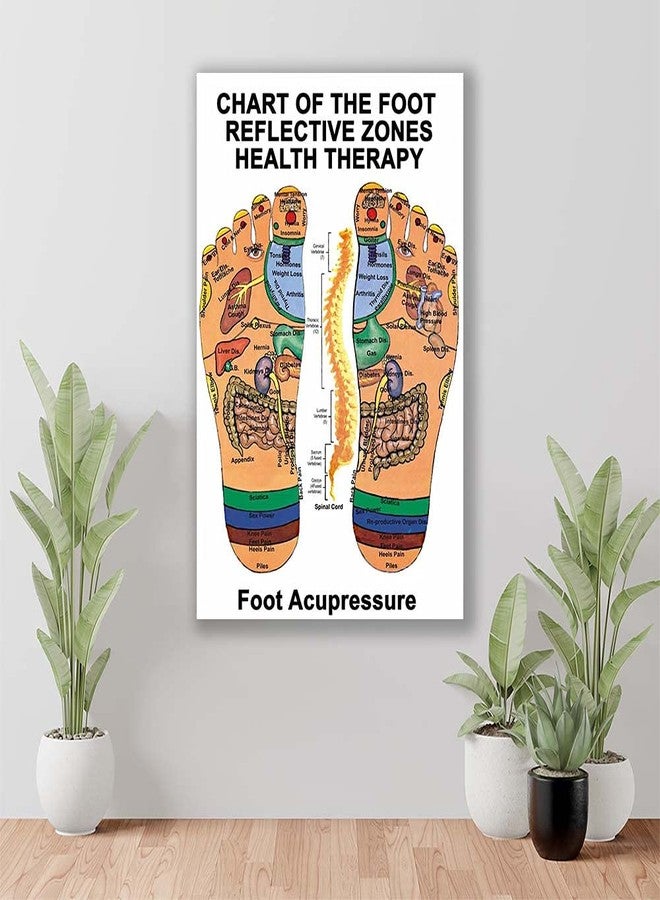 Wallpics Vinyl Accupressure Foot Painting Poster Waterproof Sticker for Home Decor (Can1158-3, 24 Inch X 36 Inch, Multicolor) - Image 1