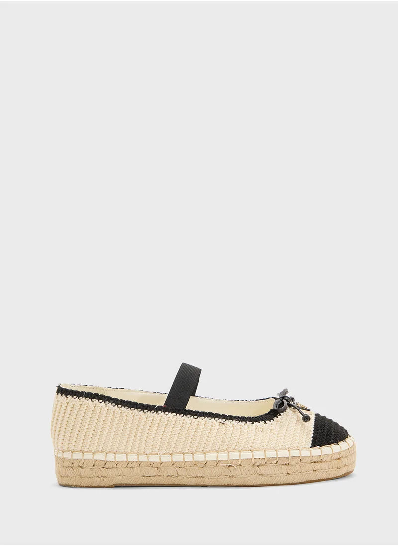 GUESS Bow Detailed Strappy Ballerinas