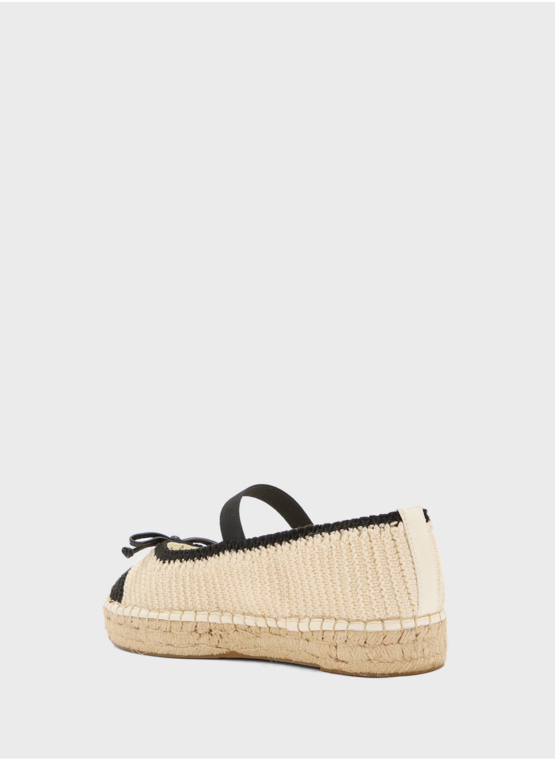 GUESS Bow Detailed Strappy Ballerinas  - Image 3
