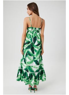 FOREVER 21 Tropical Leaf Cami Maxi Dress  - Image 3