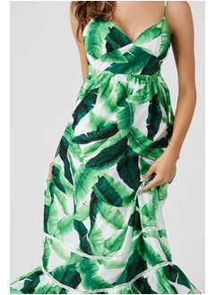 FOREVER 21 Tropical Leaf Cami Maxi Dress  - Image 5