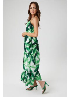 FOREVER 21 Tropical Leaf Cami Maxi Dress  - Image 2