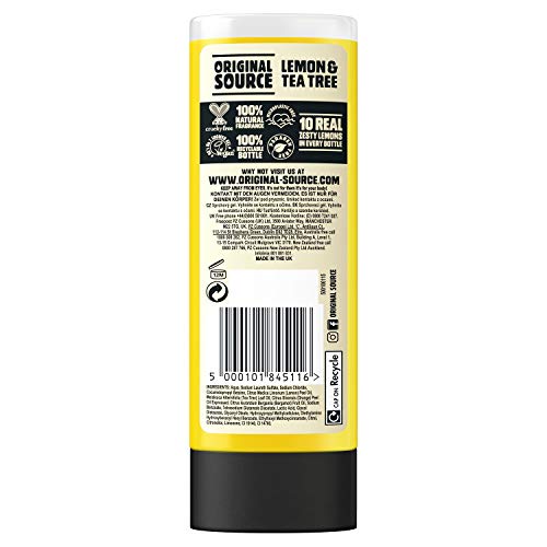 Original Source Shower Gel Lemon and Tea Tree 250ml Pack of 6 - Image 5