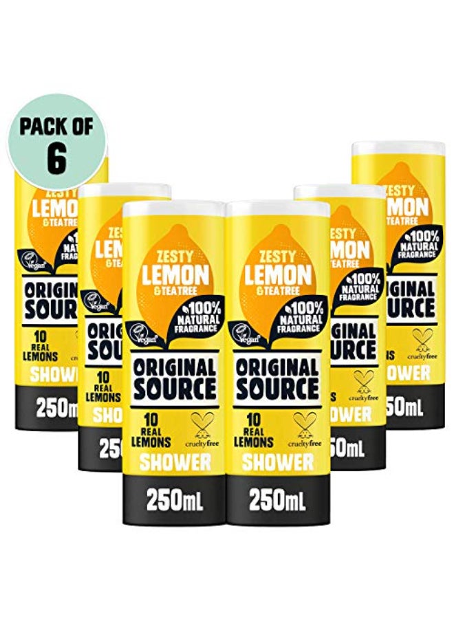 Original Source Shower Gel Lemon and Tea Tree 250ml Pack of 6 - Image 1
