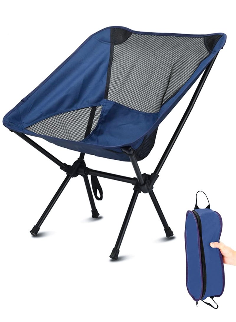 New Outdoor Folding Chair with Carrying Bag Ideal For Camping, Trips, Picnic, Beach, Garden, Hiking - Outdoor Seating Chairs - Folding Moon Chair, Compact and Lightweight for Backpacking Outdoors - Image 1