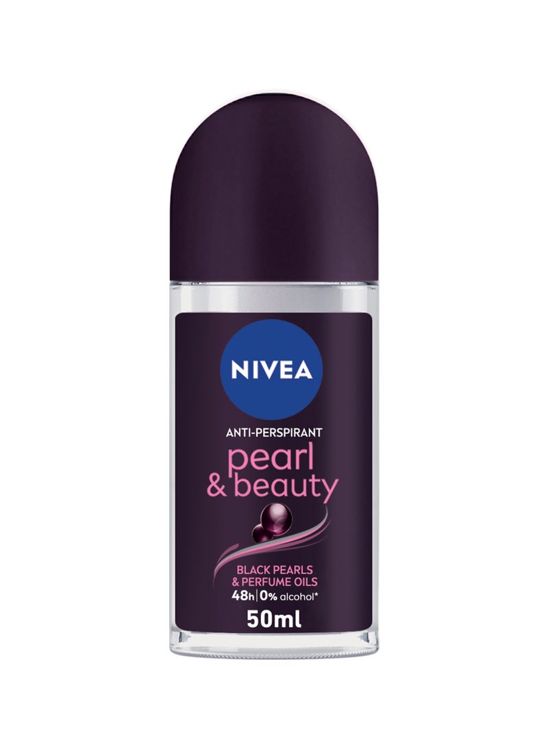 Nivea مضاد تعرق للجمال للنساء لؤلؤ أسود وزيوت عطرية رول أون - Image 1