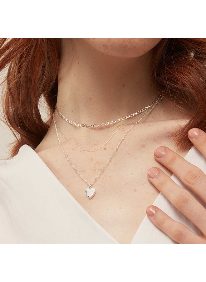 ORELIA LONDON Heart 3-Row Necklace  - Image 2