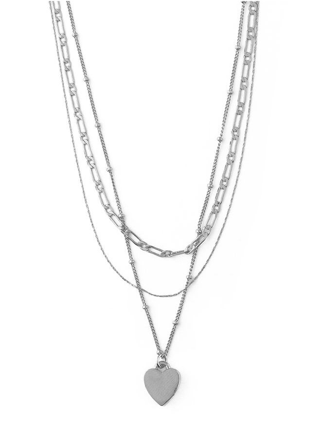ORELIA LONDON Heart 3-Row Necklace  - Image 1