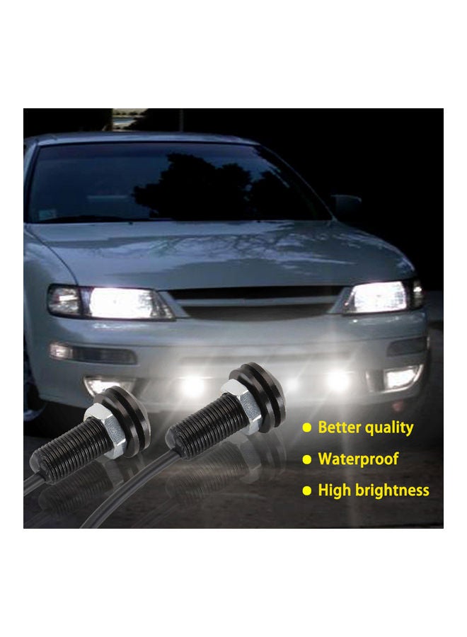 Loquat 9-Piece 23mm Eagle Eye LED Bulb DRL Light Ultra Thin Waterproof Set - Image 3