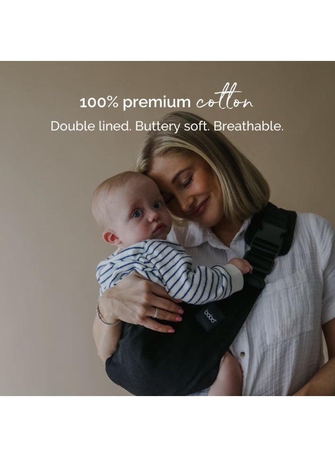 boba Buddy Toddler Side Sling Baby Carrier Black - Image 2