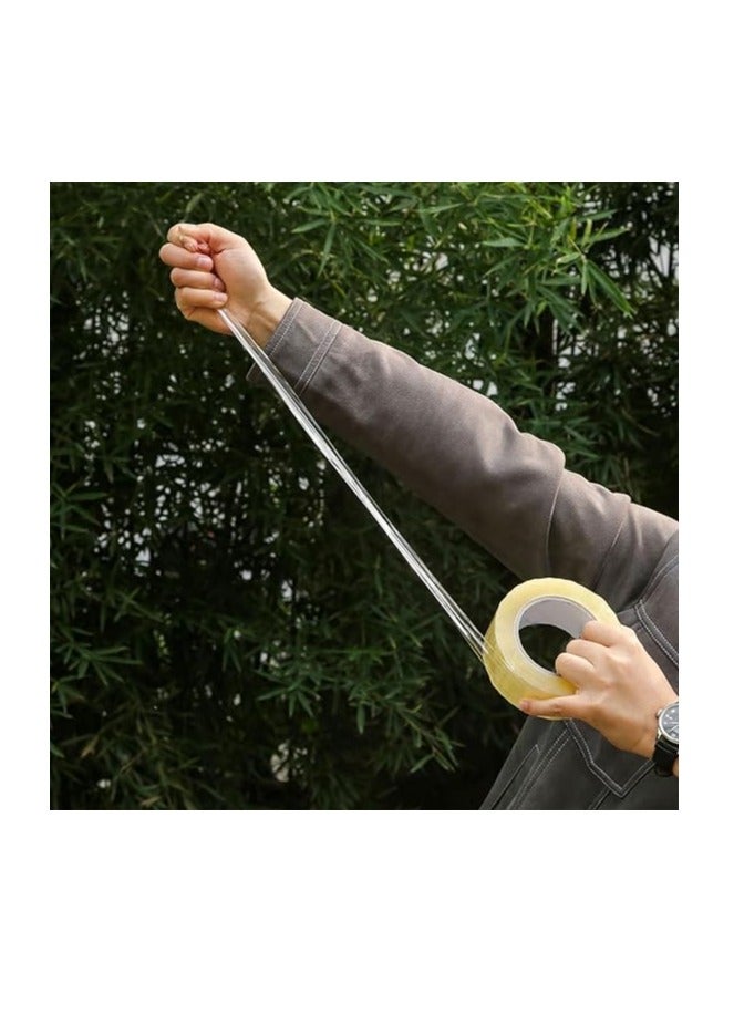 مازكو شريط تغليف شفاف قوي 2 بوصة × 100 ياردة – شريط BOPP لاصق للتغليف الثقيل لنقل الصناديق، الشحن، صناديق الطرود، الأكياس البريدية، الكرتون، المستلزمات المكتبية واللوازم المخزنية (عبوة 6 بكرات) - Image 2