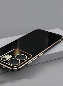 ICARLUS For Infinix Zero 30 4G Case Glossy Electroplating TPU Protective Cover Gold-Black  - Image 3