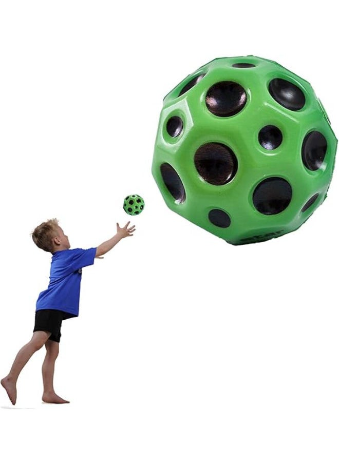 Generic YEJAHY Jump Ball, Mini Bouncing Ball Toy, Space Jump Ball, Moon Ball, Bounce Ball, High Jumping Rubber Ball, Jumps Rubber Ball, Space Ball for Kids Party Gift (Green) 