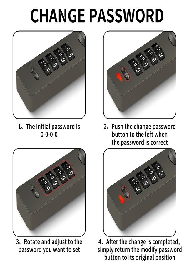 Histure Cable Locks with Combination,23.6Inch Length Steel Cable Rope 4-Digit Combination Lock with Resettable Code for Bikes, Fence, Pet Door, Lockers, Cabinets - Image 5