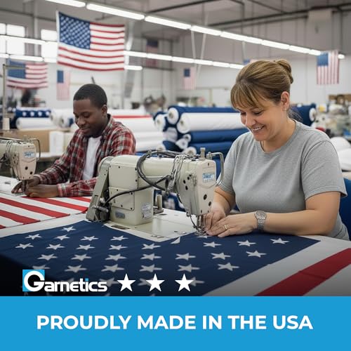 Garnetics American Flag | American Flags for Outside 3X5 |100% Made in USA Flag-not imported - Premium US Flag 3X5 Heavy Duty Outdoor with Embroidered Stars and Sewn Stripes. - Image 3