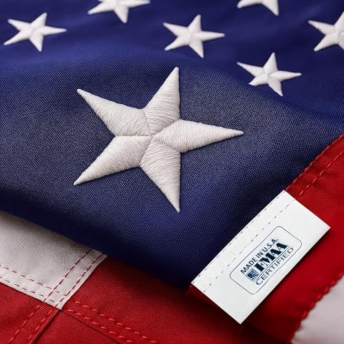 Garnetics American Flag | American Flags for Outside 3X5 |100% Made in USA Flag-not imported - Premium US Flag 3X5 Heavy Duty Outdoor with Embroidered Stars and Sewn Stripes. - Image 1