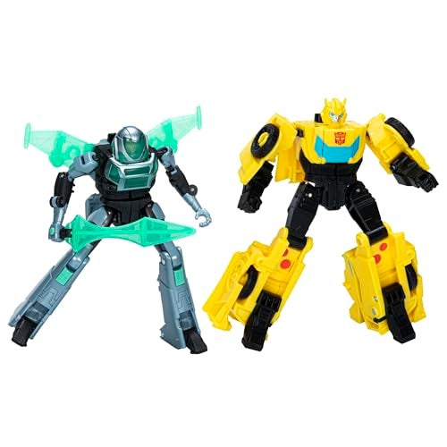 TRANSFORMERS شخصيات أكشن من Transformers EarthSpark CyberCombiner - بامبلبي ومو مالطو - ألعاب تفاعلية للأولاد والبنات من عمر 6 سنوات وما فوق - Image 1