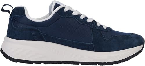 BRONAX Wide Toe Box Tennis Shoes for Women Size 10w Athletic Gym Outdoor Sports Width Road Running Sneakers Female Lady Suede Mesh Lightweight Casual Dark Blue 42 - Image 5