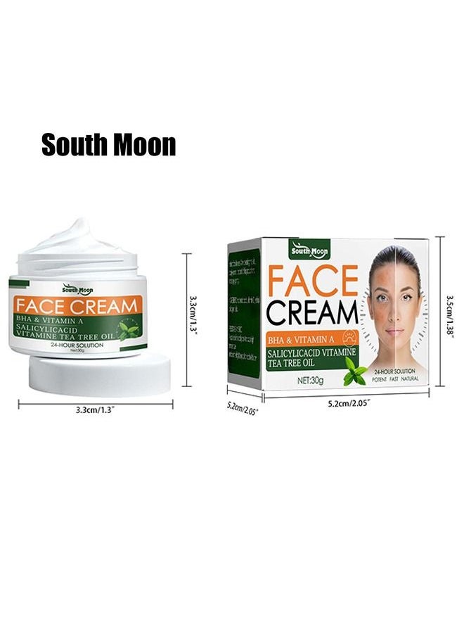 SOUTH MOON - Acne Treatment Face Cream, Acne Spot Treatment for Face & Acne Dots, Natural Cystic Acne Treatment, For All Skin Types, Premium Acne Scar Cream & Pimple Remover - 30ML - Image 1