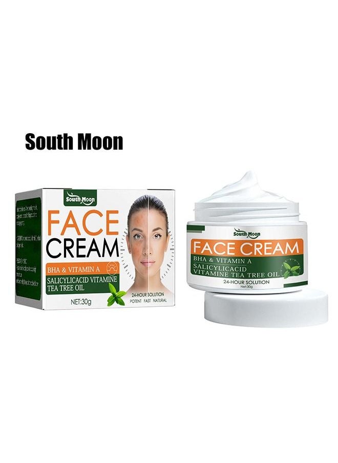 SOUTH MOON - Acne Treatment Face Cream, Acne Spot Treatment for Face & Acne Dots, Natural Cystic Acne Treatment, For All Skin Types, Premium Acne Scar Cream & Pimple Remover - 30ML - Image 1