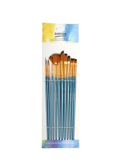 Worison Worison 12Pcs Different Shape Nylon Hair Watercolor Artist Paint Brush Set For Acrylic Drawing Art Supplies  - Image 1