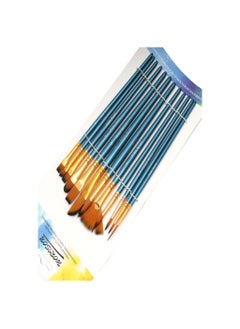 Worison Worison 12Pcs Different Shape Nylon Hair Watercolor Artist Paint Brush Set For Acrylic Drawing Art Supplies  - Image 2