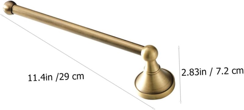 Antique Copper Wall-Mounted Towel Rack Vintage Bathroom Towel Holder Elegant Design in Bathrooms or Kitchens - Image 2