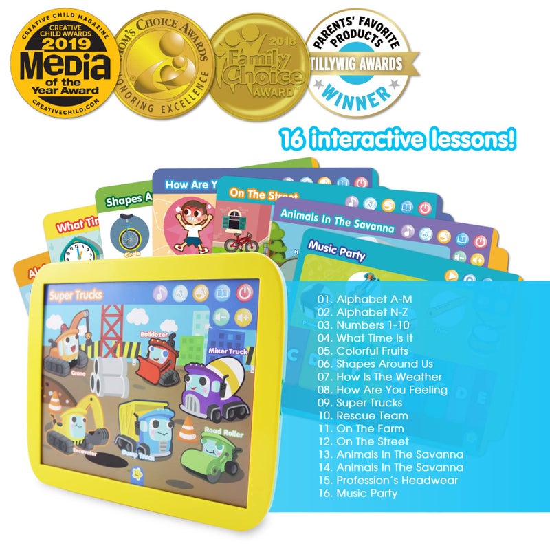 BEST LEARNING INNO PAD Smart Fun Lessons - Educational Tablet Toy to Learn Alphabet, Numbers, Colors, Shapes, Animals, Transport for Toddlers Ages 2 to 5 Years Old | Educational Birthday Gift - Image 3