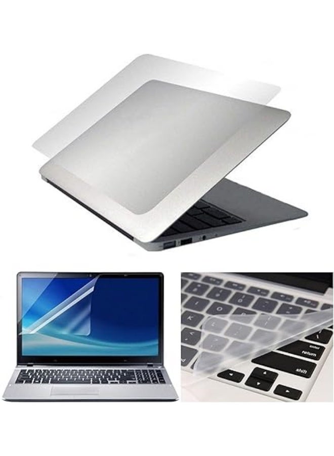 4 in 1 Complete Protection Set for 15.6 Inch Laptop – Anti-Scratch and Anti-Fingerprint Screen Protector with Silicone Keyboard Cover and Back Protective Case, Full Protection Against Dust, Liquids, and Daily Damage for Laptops - Image 2