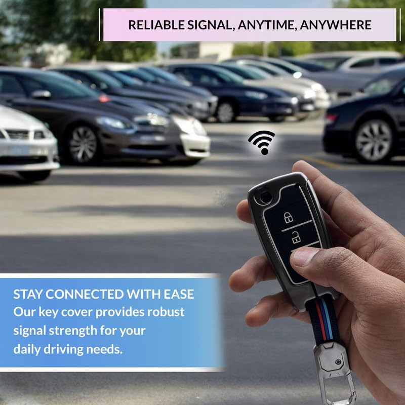 NEODRIFT 'KeyShield' Car Key Cover for Hyundai Verna (Shape 4, 03 Buttons) (Durable, Stylish, and 360° Protection) - Image 5