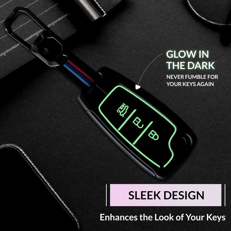NEODRIFT 'KeyShield' Car Key Cover for Hyundai Verna (Shape 4, 03 Buttons) (Durable, Stylish, and 360° Protection) - Image 4