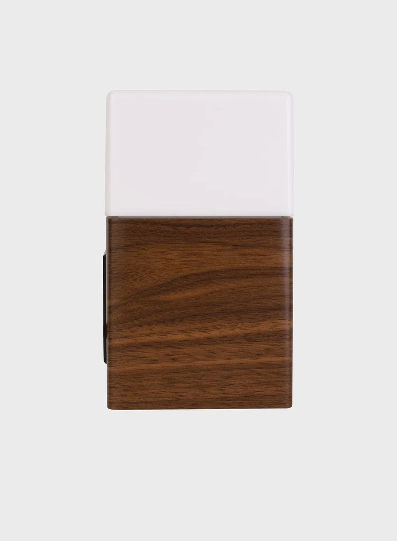 Karlsson Frosted Light Led Wooden Alarm Clock