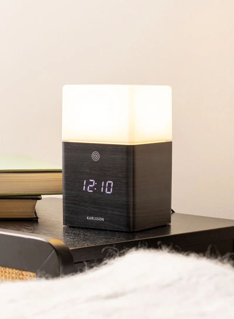 Karlsson Frosted Light Led Wooden Alarm Clock
