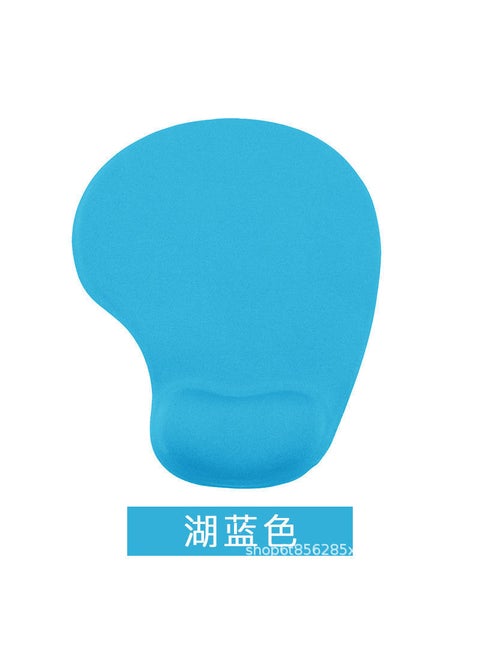 Small Silicone Computer Game Wrist Rest Mouse Pad Solid Color Hand Wrist Support Cushion Simple Comfortable Rest Mouse Pad Lake Blue
