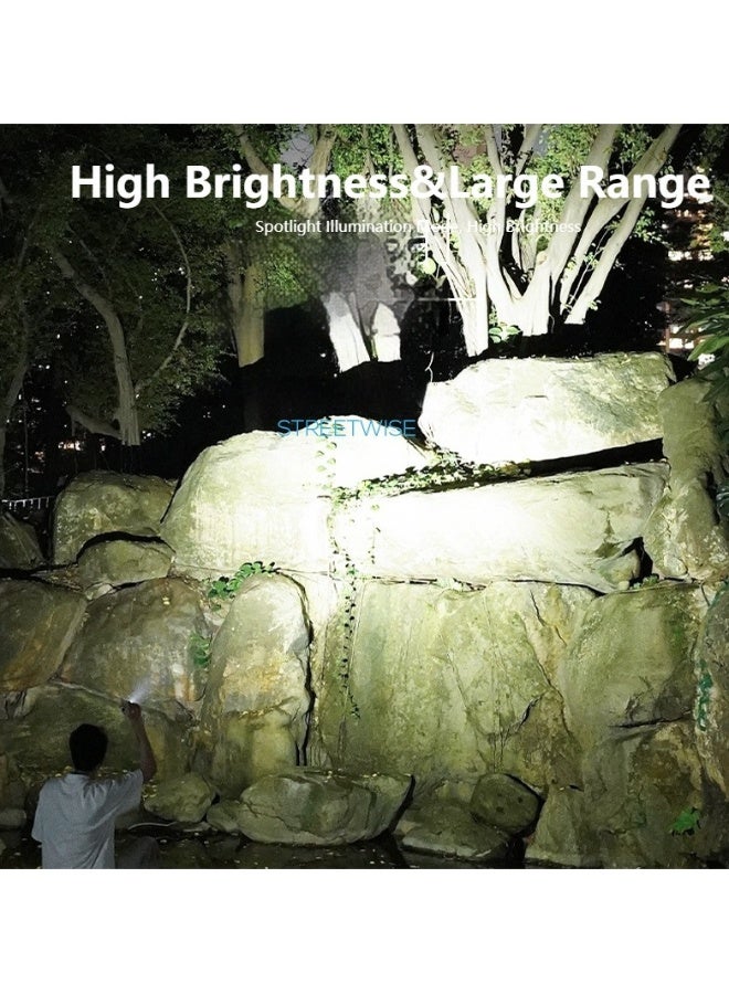 مصباح بيد صغير قابل لإعادة الشحن مع حلقة مفاتيح فائق السطوع - Image 2