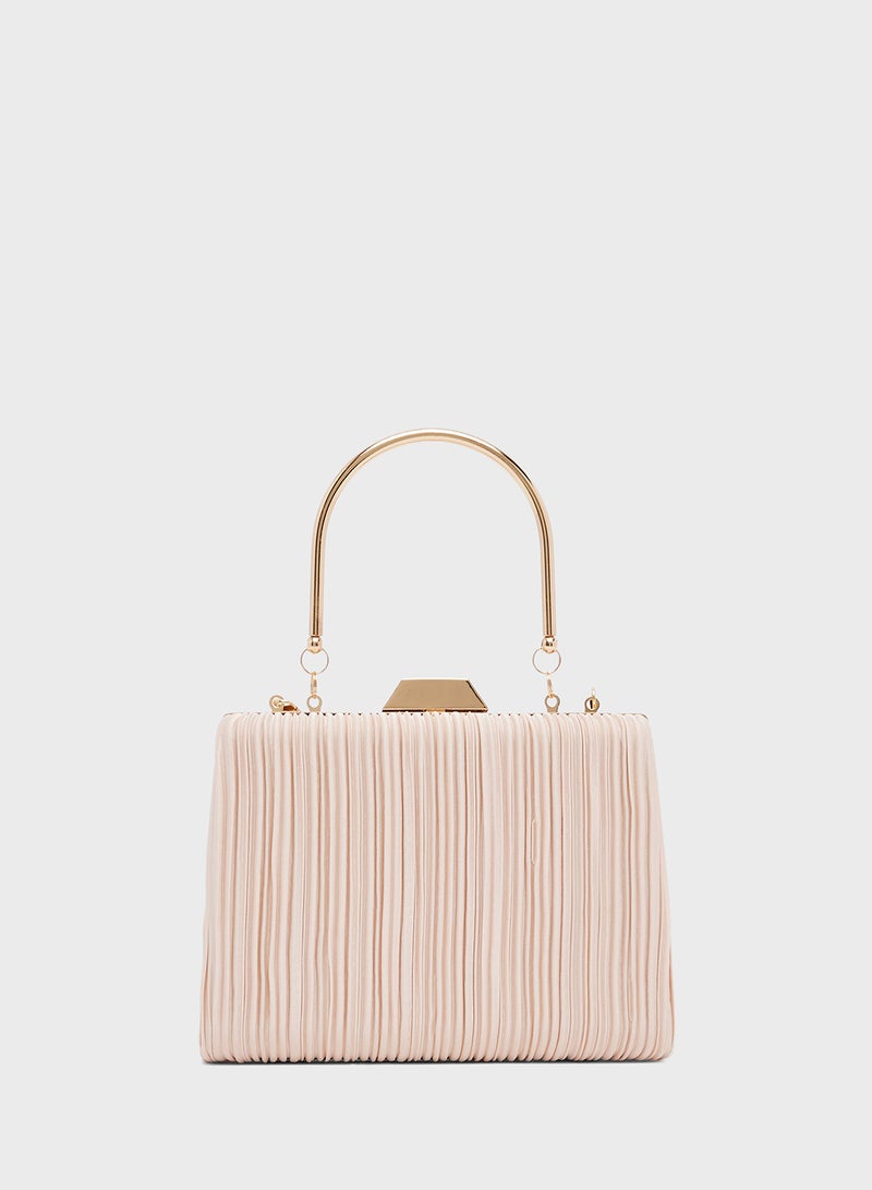 Khizana White Structured Handle Bag - Image 2