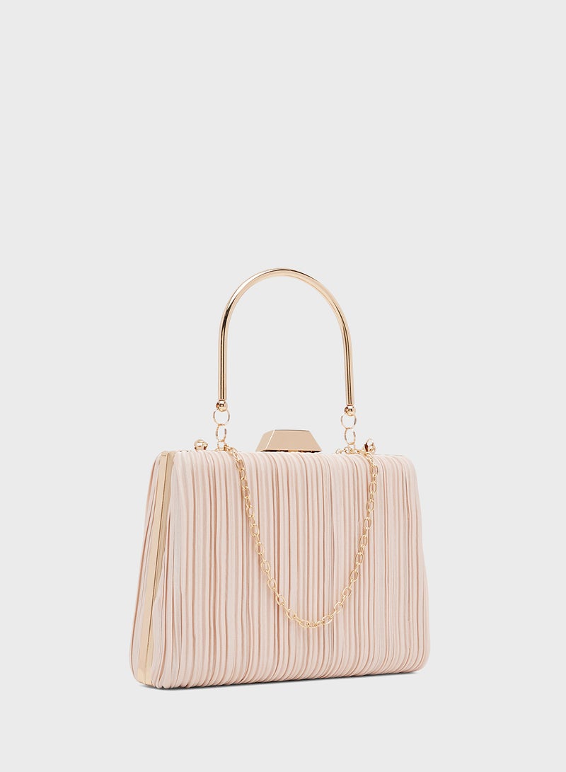 Khizana White Structured Handle Bag - Image 3